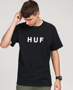 HUF Essentials OG Logo Tee černé XL