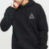 HUF Essentials Triple Triangle Hooded černá