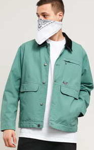 HUF Remington Jacket zelená M