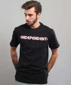 INDEPENDENT Bar Cross Tee černé XL