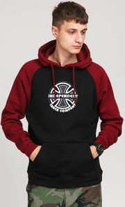 INDEPENDENT ITC Bauhaus Hoody černá / vínová M