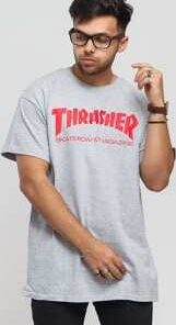 Thrasher Skate Mag melange šedé S