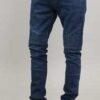 Urban Classics Slim Fit Biker Jeans dark blue 38