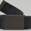 Urban Classics Canvas Belt tmavě šedý