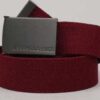 Urban Classics Canvas Belt vínový