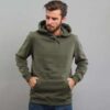 Urban Classics Basic Sweat Hoody olivová XXL