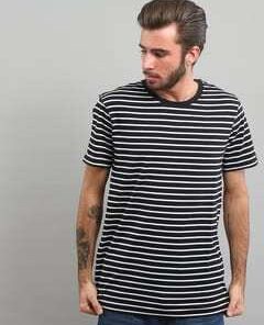 Urban Classics Striped Tee černé / bílé