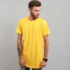 Urban Classics Shaped Long Tee žluté XS