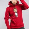 Urban Classics KDOT Hoody vínová XL