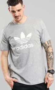 adidas Trefoil T-shirt melange šedé L