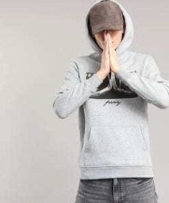 Urban Classics Pray Hoody melange šedá XL