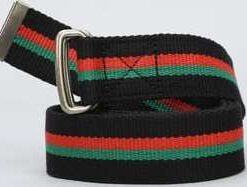 Urban Classics Stripe Belt černý / červený / zelený