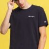 Champion Embroidered Logo Crewneck Tee navy L