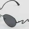 Jeepers Peepers Black Round Sunglasses černé