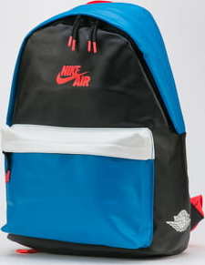 Jordan Air 1 Backpack černý / modrý / bílý / neon růžový