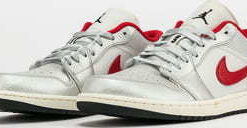 Jordan AIr Jordan 1 Low Premium metallic silver / university red EUR 45