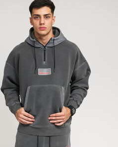 Jordan M J 23ENG Fleece PO Hoodie tmavě šedá L