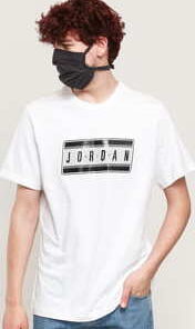 Jordan M J Jordan Sticker SS Crew bílé M