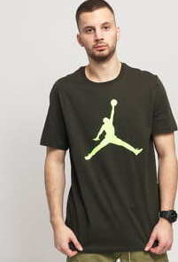 Jordan M J Jumpman SS Crew tmavě olivové S