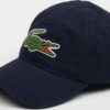 LACOSTE Big Croc Gabardine Cap navy