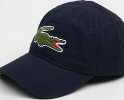 LACOSTE Big Croc Gabardine Cap navy