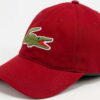 LACOSTE Large Logo Cap vínová