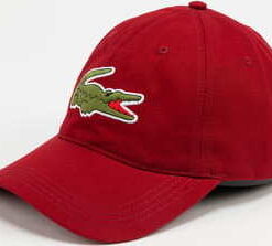 LACOSTE Large Logo Cap vínová