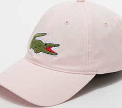 LACOSTE Large Logo Cap světle růžová