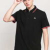 LACOSTE Men's Cuff Rib Edge Polo černé S