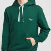 LACOSTE Men's Hooded Fleece Sweatshirt tmavě zelená XL