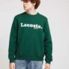 LACOSTE Men's Lacoste And Crocodile Branded Fleece Sweatshirt XL