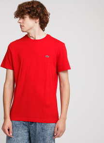 LACOSTE Men's Tee červené L