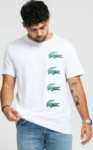 LACOSTE Men's Tee bílé XXL