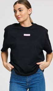 LACOSTE Women's Tee černé L