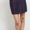 LAZY OAF Getting Plaid Kilt Skirt fialová / růžová / červená / zelená M