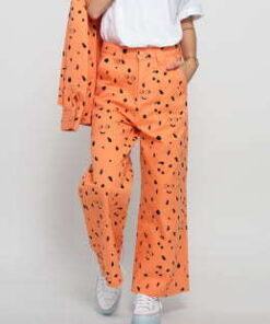 LAZY OAF LO X SA Glazed Over Work Pant oranžové / černé 30