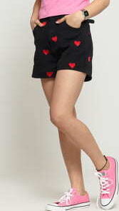 LAZY OAF Love Shorts černé 30