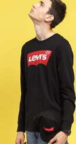 Levi's ® LS Graphic Tee černé M