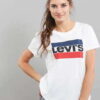 Levi's ® The Perfect Tee Sportswear Logo bílé XXS