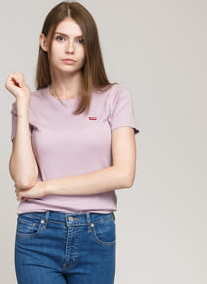 Levi's ® W SS Ribber Baby Tee světle fialové L