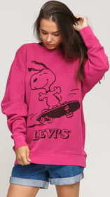 Levi's ® W Unbasic Crew Sweatshirt světle fialová M