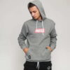 Mass DNM Big Box Medium Logo Hoody melange šedá M