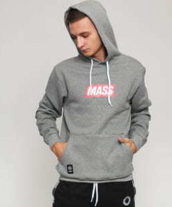 Mass DNM Big Box Medium Logo Hoody melange šedá M