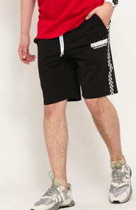 Mass DNM Sweatshorts Castling černé / bílé XXL