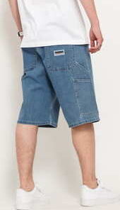 Mass DNM Worker Baggy Fit Shorts blue 30