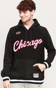 Mitchell & Ness Gametime Pullover Sweatshirt Chicago Bulls černá L