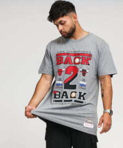 Mitchell & Ness Last Dance Bulls B2B Champst Tee malange šedé L