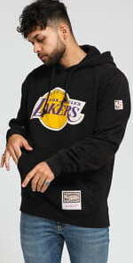 Mitchell & Ness NBA Worn Logo/Wordmark Hoody LA Lakers černá M
