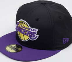 New Era 5950 NBA Black Crown La Lakers černá / fialová 6 7/8 (54.9 cm)