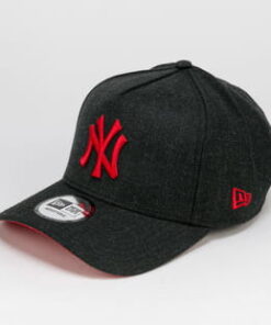 New Era 940 MLB Heather Pop Aframe NY melange černá / červená